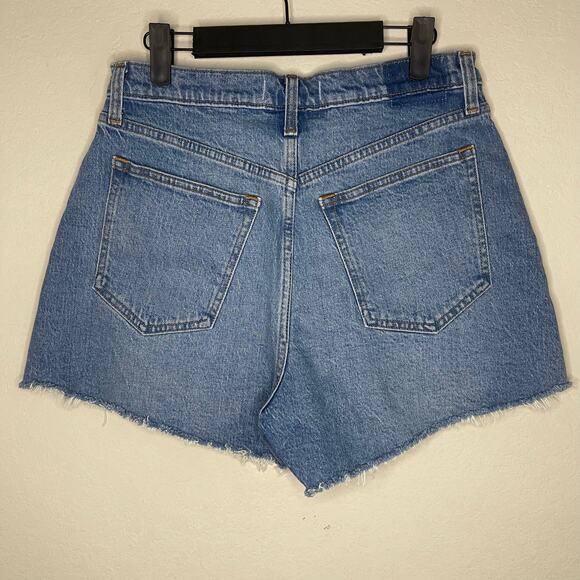 Abercrombie & Fitch Curve Love The 90s Relaxed Cutoff Short High Rise Size 29/8 - Picture 3 of 5